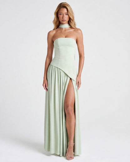 Maxi Dress in Sage Green – Rosa by Maravesse