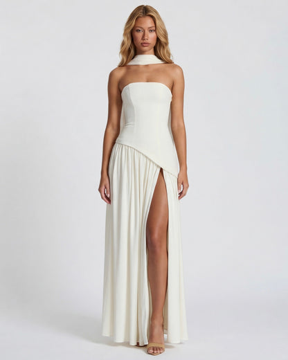 Maxi Dress in White – Rosa by Maravesse