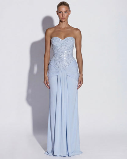Gown in Light Blue – Theodora by Maravesse