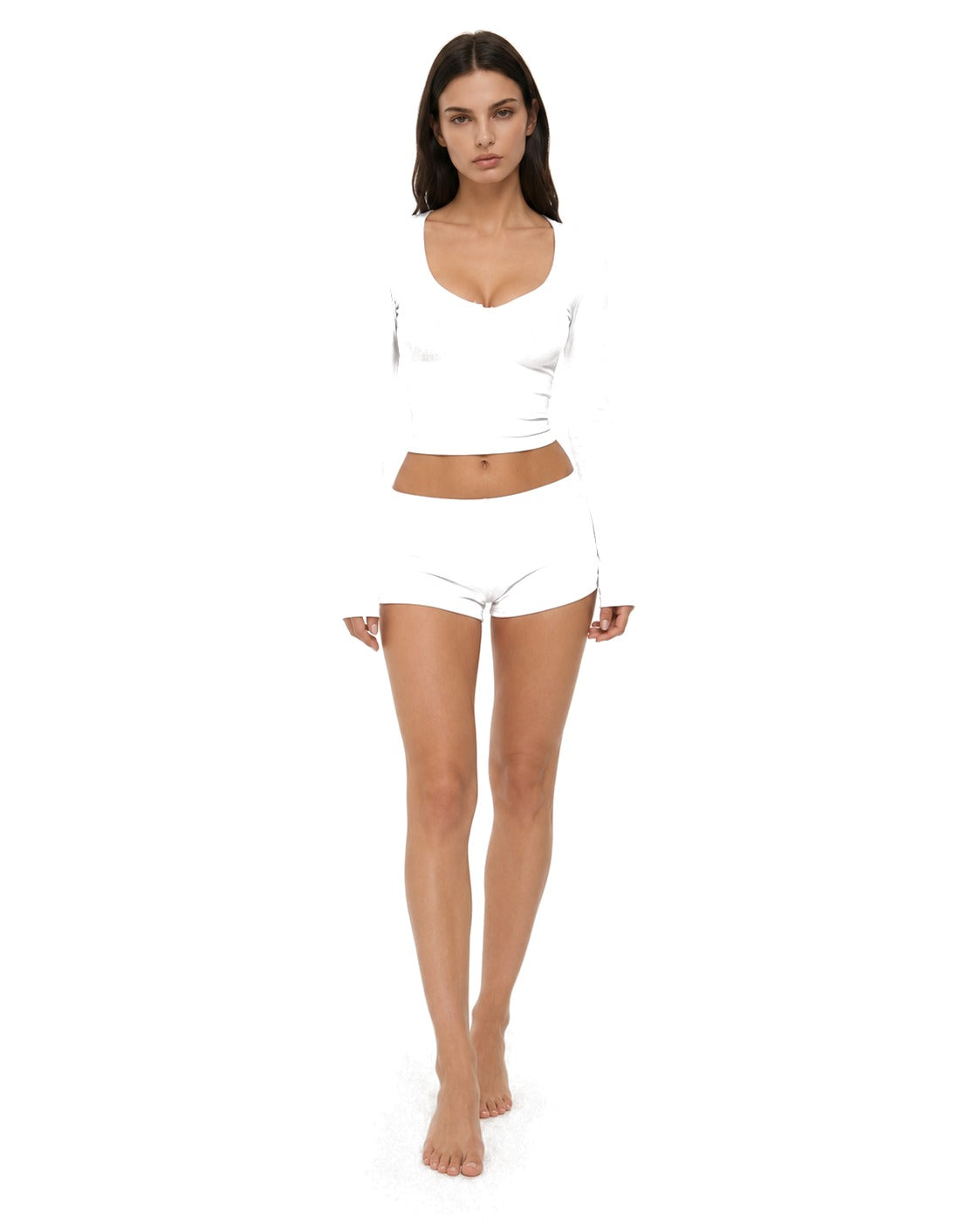 Co-ord Set in White – Isolde by Maravesse