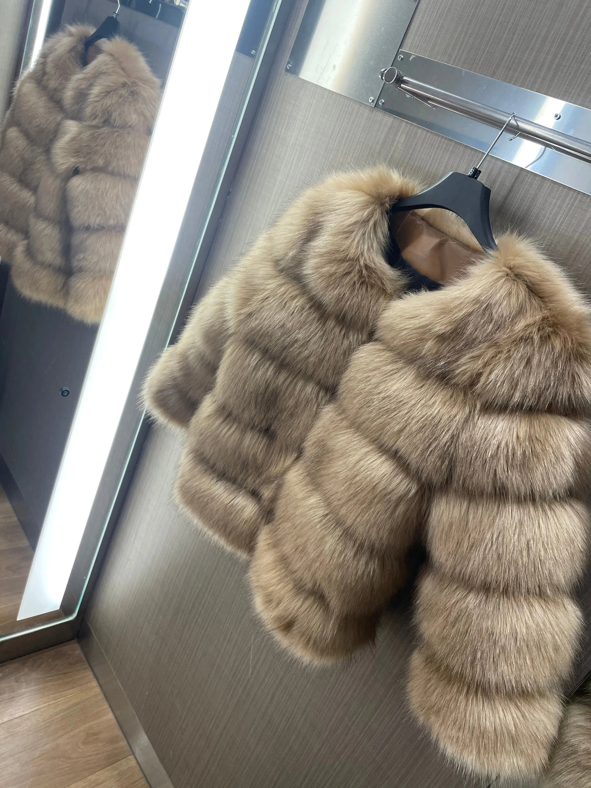 Faux Fur Puffer Jacket – Cordelia by Maravesse (10)
