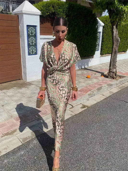 Printed Midi Dress – Mirabel by Maravesse