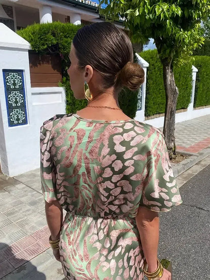 Printed Midi Dress – Mirabel by Maravesse (4)