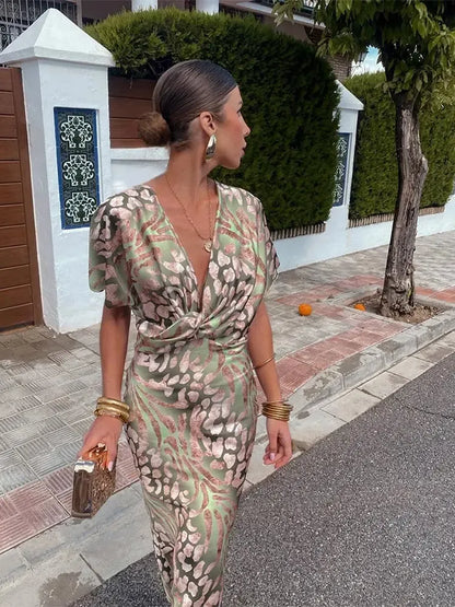 Printed Midi Dress – Mirabel by Maravesse (5)