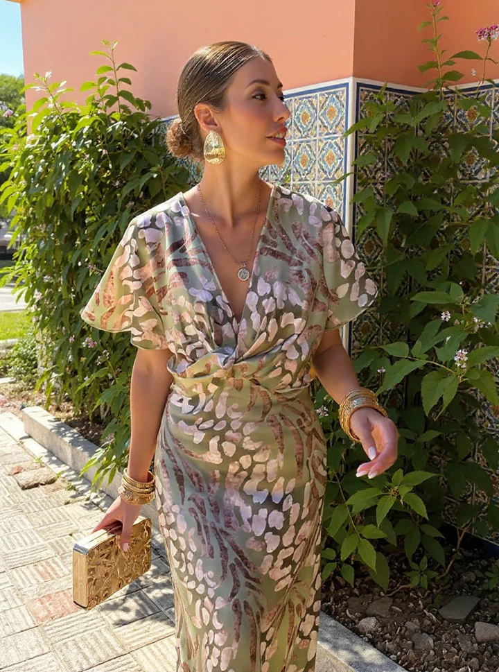 Printed Midi Dress – Mirabel by Maravesse (6)