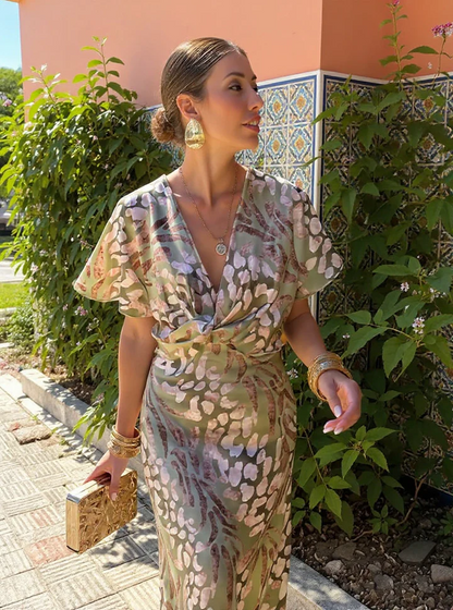 Printed Midi Dress – Mirabel by Maravesse (6)