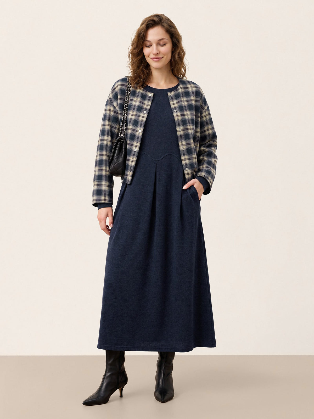 Wool Midi Dress – Sabine by Maravesse (32)