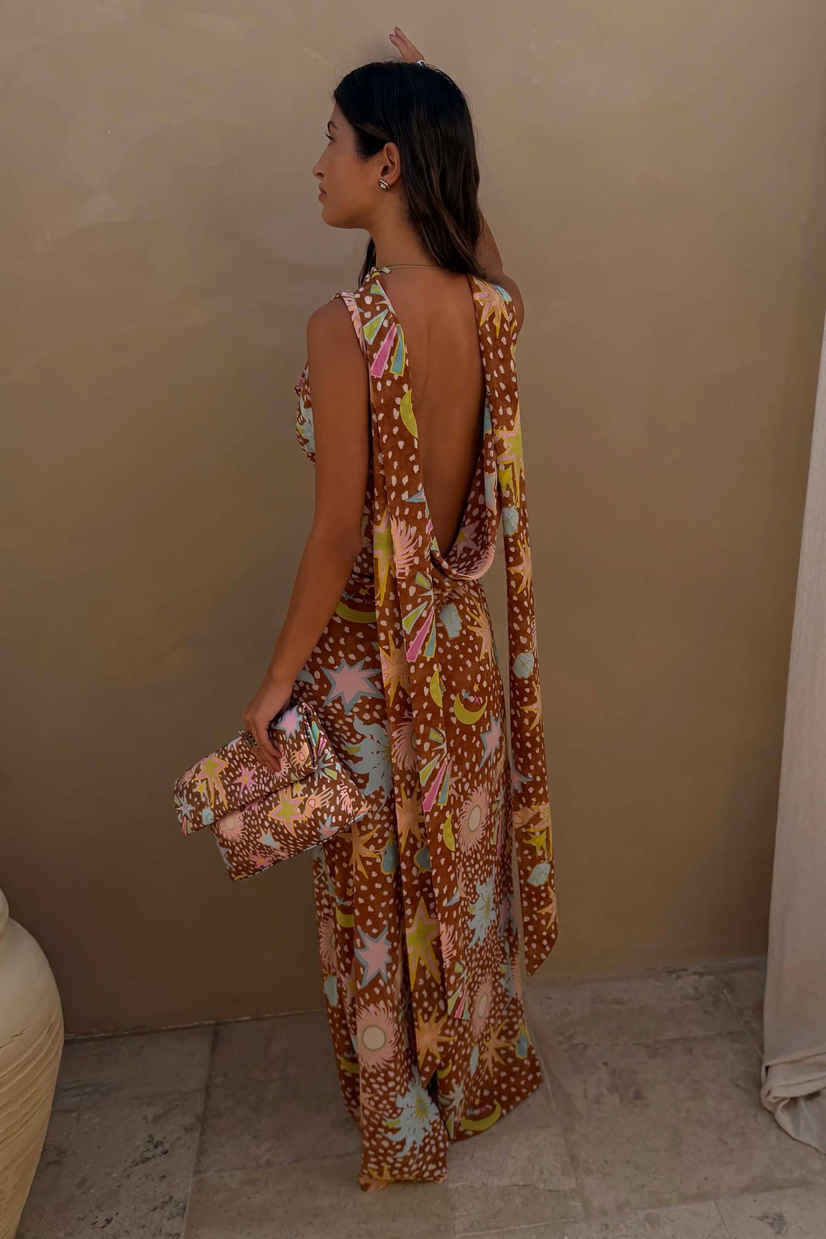 Halter Cowl Maxi Dress – Mirabel by Maravesse (5)