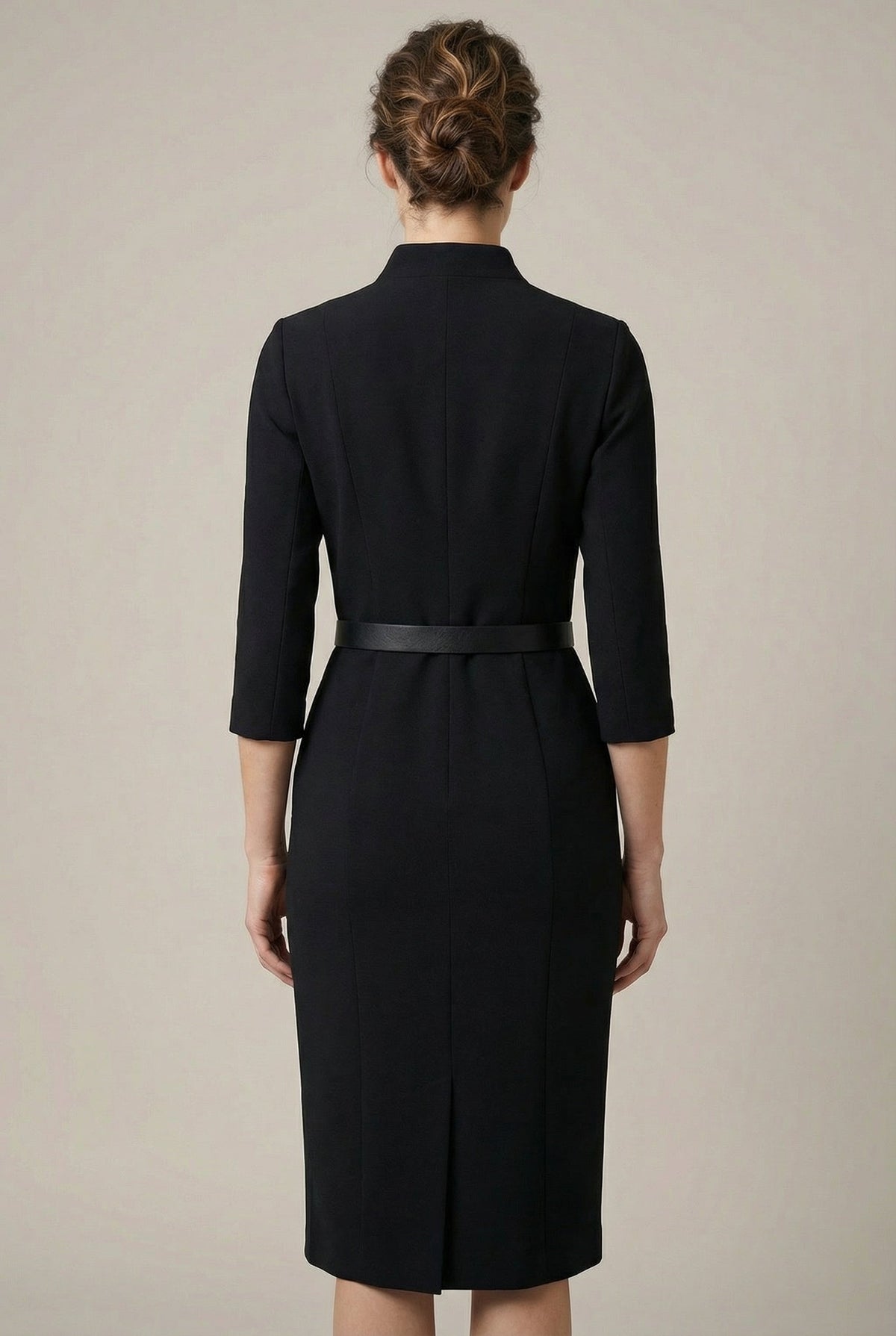 Tailored Belted Midi Dress – Mathilde by Maravesse (2)