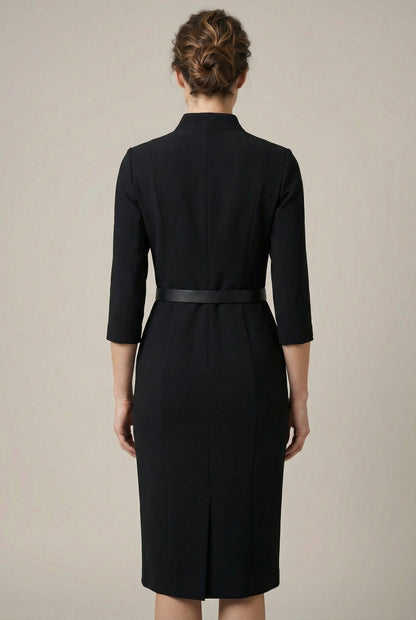 Tailored Belted Midi Dress – Mathilde by Maravesse (2)