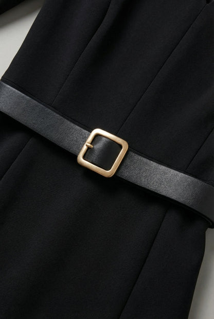 Tailored Belted Midi Dress – Mathilde by Maravesse (3)