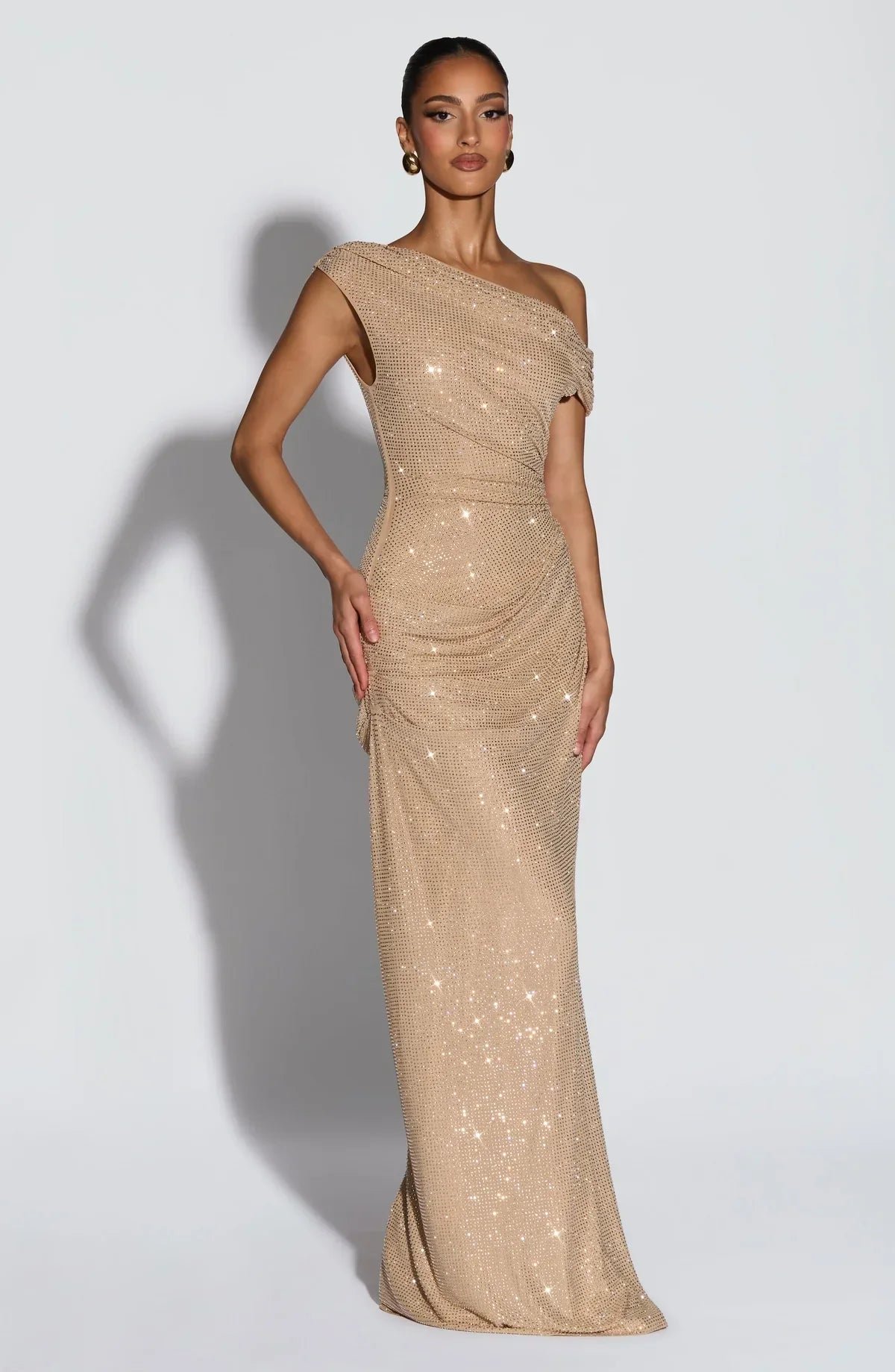 Sequin One-Shoulder Maxi Dress – Elodie by Maravesse (4)