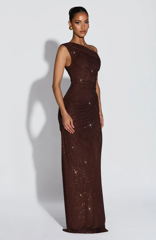 Sequin One-Shoulder Maxi Dress – Elodie by Maravesse (10)