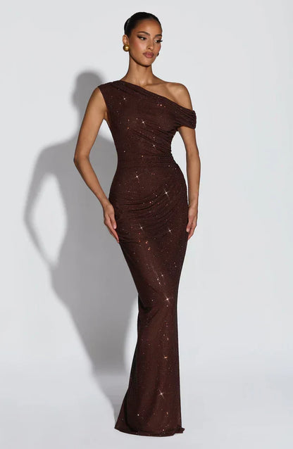 Sequin One-Shoulder Maxi Dress – Elodie by Maravesse (8)