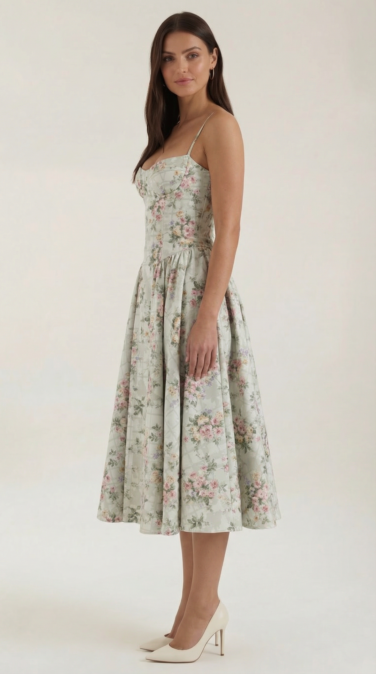 Corset Floral Midi Dress – Greta by Maravesse (3)