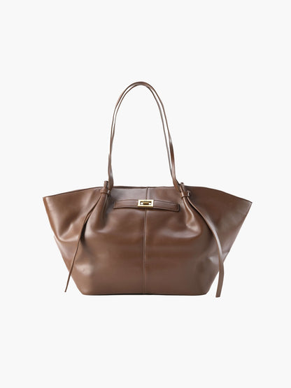 Luxe Tote in Coffee Brown – Aurelia by Maravesse