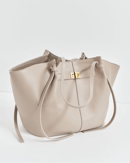 Luxe Tote in Apricot – Aurelia by Maravesse