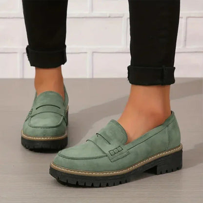 Slip Shoes in Green – Elodie by Maravesse