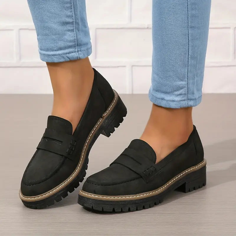 Slip Shoes in Black – Elodie by Maravesse