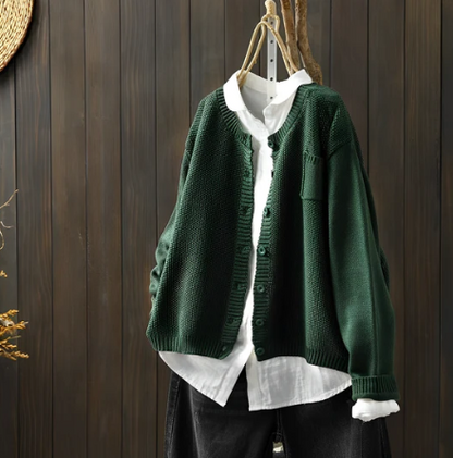 Cardigan in Green – Adeline by Maravesse