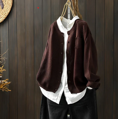 Cardigan in Brown – Adeline by Maravesse