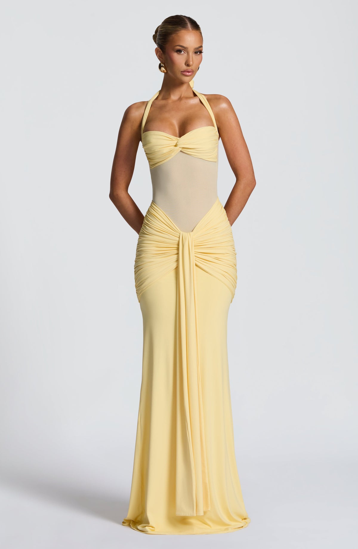 Holiday Maxi Dress in Yellow – Esme by Maravesse