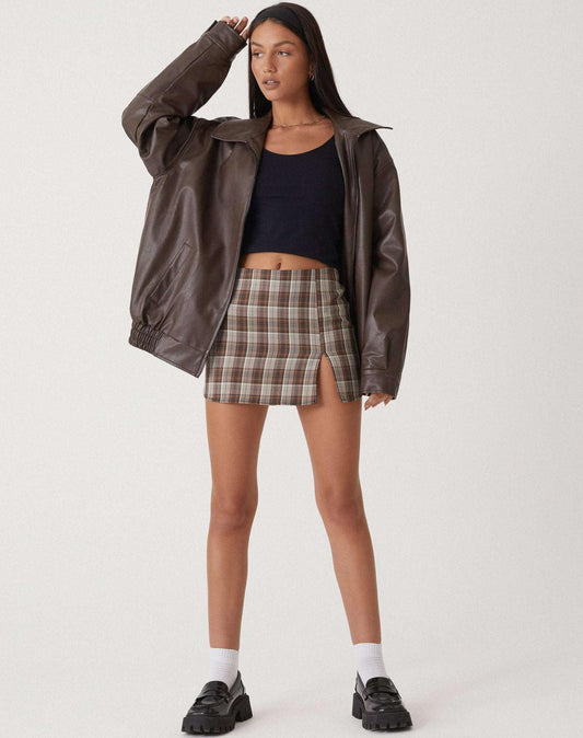 Leather Oversized Coat – Ophelia by Maravesse (2)