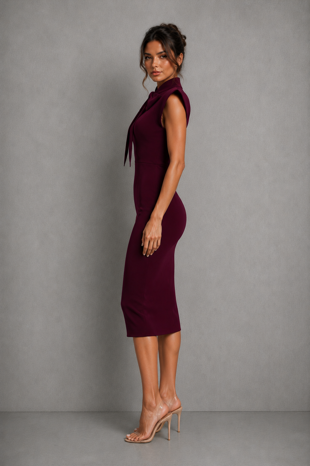 Tailored Midi Dress – Priscille by Maravesse (3)