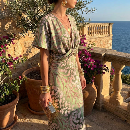 Formal Maxi Dress in Light Green – Oda by Maravesse